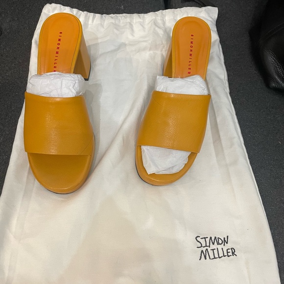 Simon Miller Stopper Platform Heel Sandals in Papaya Size 38 - Picture 6 of 16